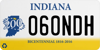 IN license plate 060NDH