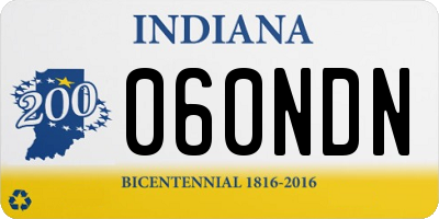 IN license plate 060NDN