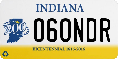 IN license plate 060NDR