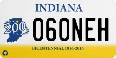 IN license plate 060NEH