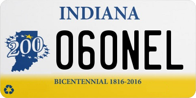 IN license plate 060NEL