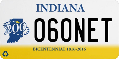 IN license plate 060NET