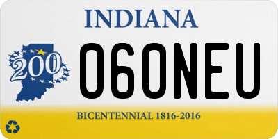 IN license plate 060NEU