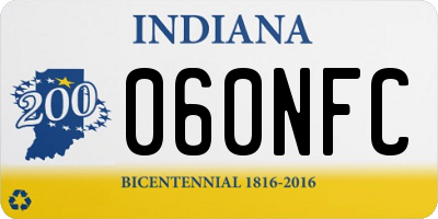 IN license plate 060NFC