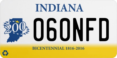 IN license plate 060NFD