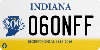 IN license plate 060NFF