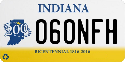IN license plate 060NFH