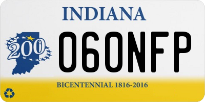 IN license plate 060NFP