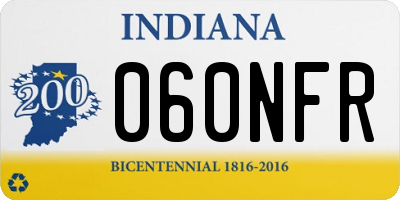 IN license plate 060NFR