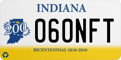 IN license plate 060NFT