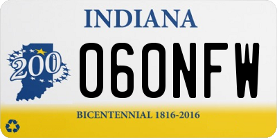 IN license plate 060NFW