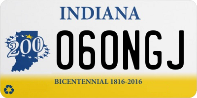 IN license plate 060NGJ