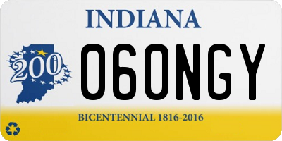 IN license plate 060NGY