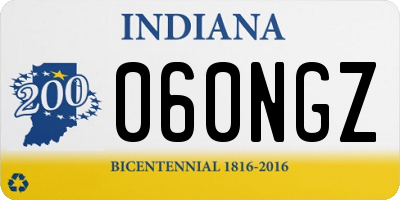 IN license plate 060NGZ