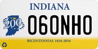 IN license plate 060NHO