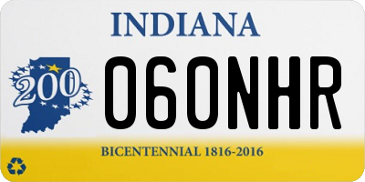 IN license plate 060NHR
