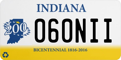 IN license plate 060NII