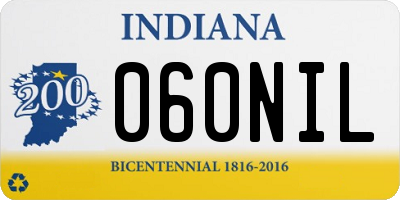 IN license plate 060NIL