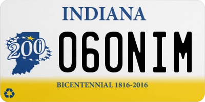 IN license plate 060NIM