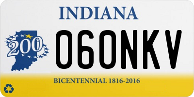 IN license plate 060NKV