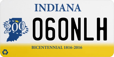 IN license plate 060NLH
