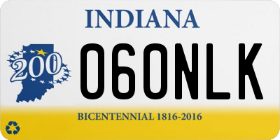 IN license plate 060NLK
