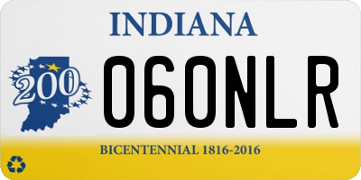 IN license plate 060NLR