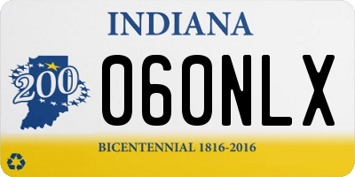 IN license plate 060NLX