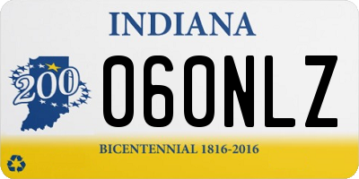 IN license plate 060NLZ