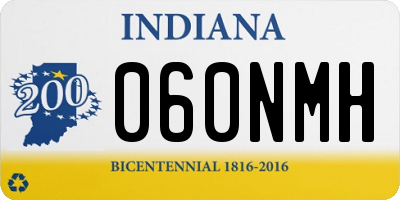 IN license plate 060NMH