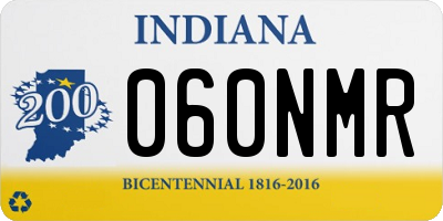 IN license plate 060NMR