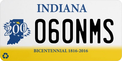 IN license plate 060NMS