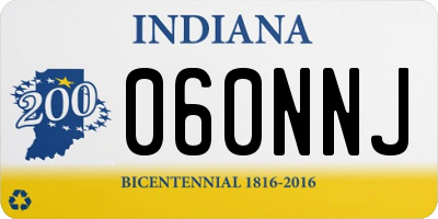 IN license plate 060NNJ