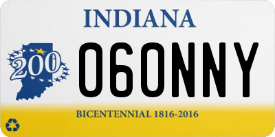 IN license plate 060NNY