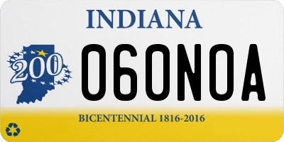 IN license plate 060NOA