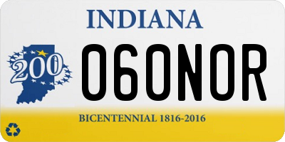IN license plate 060NOR