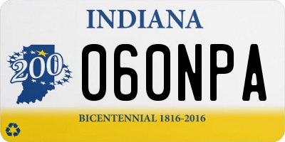 IN license plate 060NPA