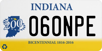 IN license plate 060NPE