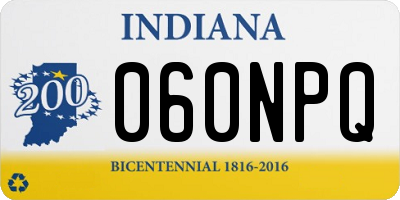 IN license plate 060NPQ