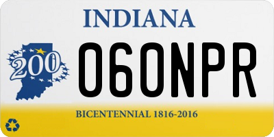 IN license plate 060NPR