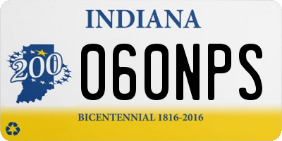 IN license plate 060NPS