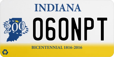 IN license plate 060NPT
