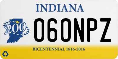 IN license plate 060NPZ
