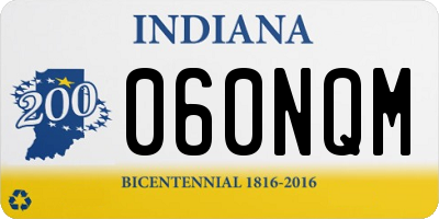 IN license plate 060NQM