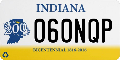 IN license plate 060NQP