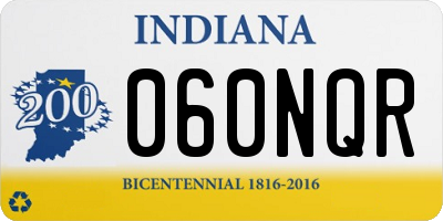 IN license plate 060NQR