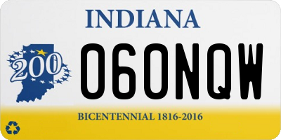 IN license plate 060NQW