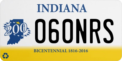 IN license plate 060NRS