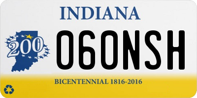 IN license plate 060NSH