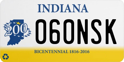 IN license plate 060NSK